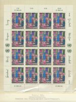 Österreich 36-37 Bogen Kleinbogen Luxus postfrisch MNH UNO Vereinte Nationen