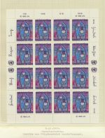 Österreich 36-37 Bogen Kleinbogen Luxus postfrisch MNH UNO Vereinte Nationen