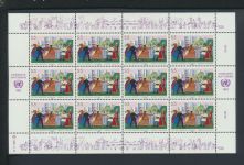Österreich 75-76 Bogen Kleinbogen Luxus postfrisch MNH UNO Vereinte Nationen