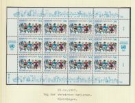Österreich 75-76 Bogen Kleinbogen Luxus postfrisch MNH UNO Vereinte Nationen