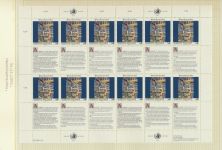 Österreich 139-140 Menschenrechte Bogen Kleinbogen Luxus postfrisch MNH UNO