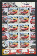 Großbritannien Jersey Kleinbogen Satz 1255-1260 Auto Post Transporter Luxus