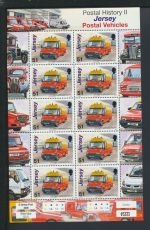 Großbritannien Jersey Kleinbogen Satz 1255-1260 Auto Post Transporter Luxus