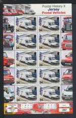 Großbritannien Jersey Kleinbogen Satz 1255-1260 Auto Post Transporter Luxus