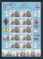 Großbritannien Jersey Kleinbogen Satz 1207-1211 Schlacht Trafalger
