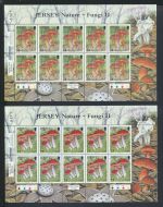 Großbritannien Jersey Kleinbogen Satz 1200-1205 Pilze