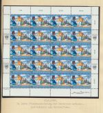 UNO Österreich 266-267 Frieden Bogen Kleinbogen Luxus postfrisch MNH