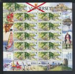 Großbritannien Jersey Kleinbogen Satz 1614-1617 Europa Besuche Luxus postfrisch