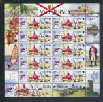 Großbritannien Jersey Kleinbogen Satz 1614-1617 Europa Besuche Luxus postfrisch