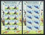 Großbritannien Jersey Kleinbogen Satz 1561-1566 Vögel Zugvögel Luxus postfrisch