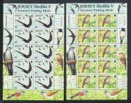 Großbritannien Jersey Kleinbogen Satz 1561-1566 Vögel Zugvögel Luxus postfrisch