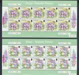 Großbritannien Jersey Kleinbogen Satz 1298-1303 Blumen Pflanzen Flora postfrisch