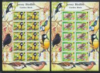 Großbritannien Jersey Kleinbogen Satz 1260-1265 Vögel Gartenvögel Tiere Luxus