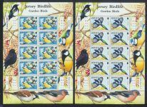 Großbritannien Jersey Kleinbogen Satz 1260-1265 Vögel Gartenvögel Tiere Luxus