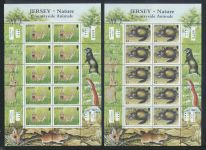 Großbritannien Jersey Kleinbogen Satz 1271-1276 Tiere des Feldes Hermelin Iltis