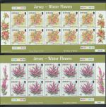 Großbritannien Jersey Kleinbogen Satz 1105-1110 Blumen Planzen Flora Winterblumen