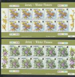 Großbritannien Jersey Kleinbogen Satz 1105-1110 Blumen Planzen Flora Winterblumen