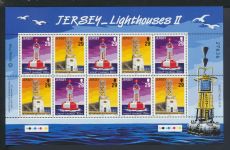 Großbritannien Jersey Kleinbogen Satz 1074-1079 Leuchttürme Leuchtfeuer