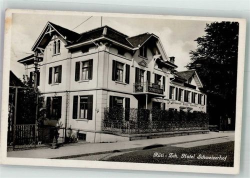 8630 Rüti ZH 1938 Foto AK Hotel Schweizerhof