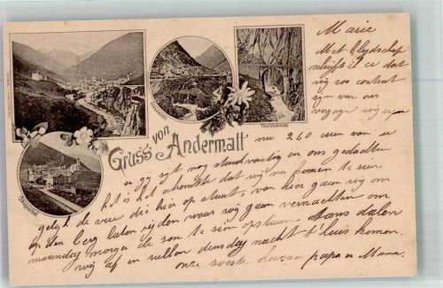 6490 Andermatt 1902 Vorläufer Vorläufer