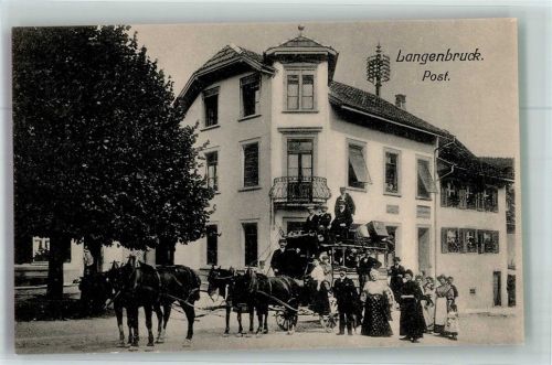 Langenbruck Postkutsche Postamt Postkutsche Schweiz Foto AK