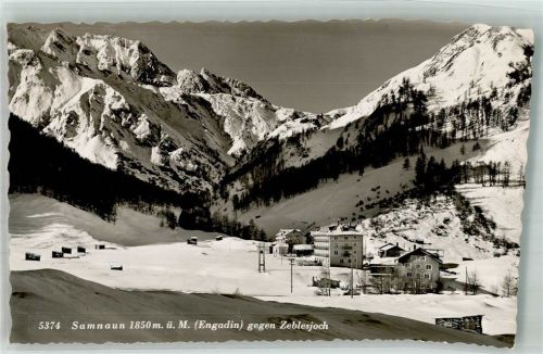 7563 Samnaun Dorf 1953 Winter Engadin