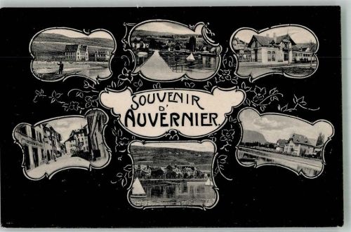 2012 Auvernier 1906 Foto AK Bahnhof Geschäft