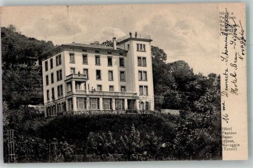 6986 Novaggio 1897 Foto AK Hotel Pension Beausejour