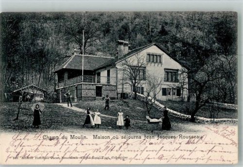 2017 Boudry 1902 Foto AK Champ du Moulin Ort lt. Stempel