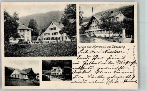 8374 Dussnang Foto AK Gruss aus Hatterswil