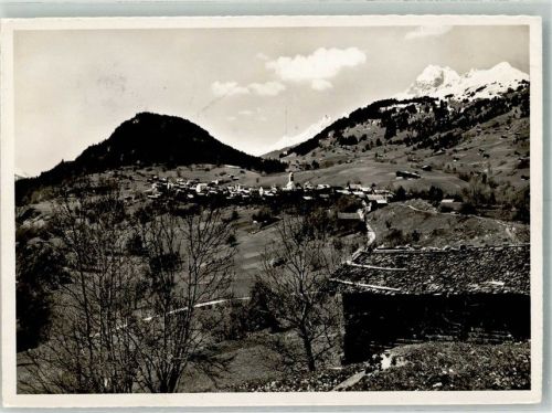 7158 Waltensburg Vuorz Staziun 1954 Foto AK