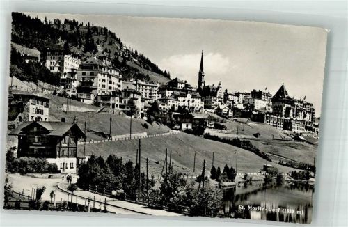 7500 St. Moritz 1955 Foto AK St. Moritz - Dorf