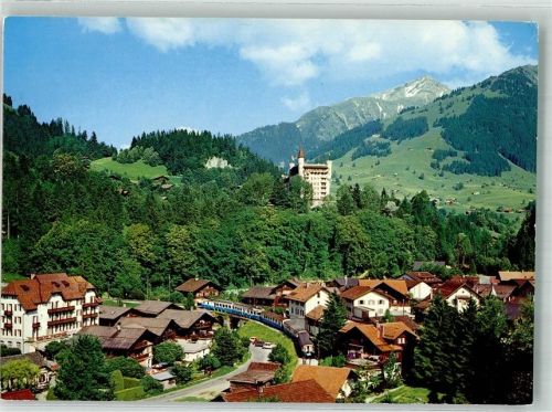 3780 Gstaad Foto AK Eisenbahn Gifferhorn Wasserngrat