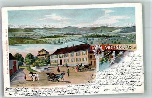 8400 Winterthur 1905 Lithographie Schloss Mörsburg