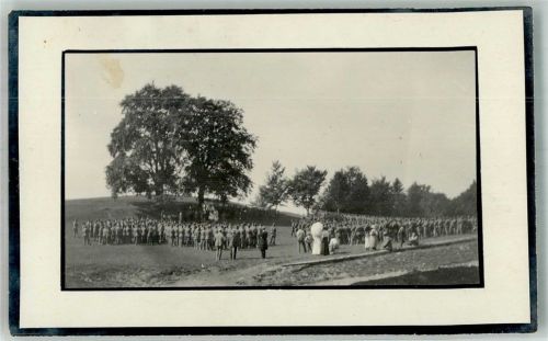 2517 Diesse Foto AK Feldgottesdienst Ort handschriftlich