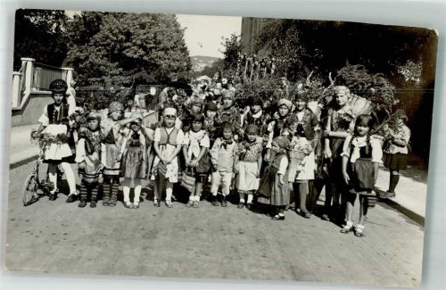 Kindergruppe Tracht Tracht Schweiz Foto AK