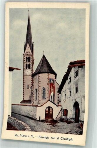 7537 Müstair Münster Foto AK Kirche Sta. Maria St. Cristoph