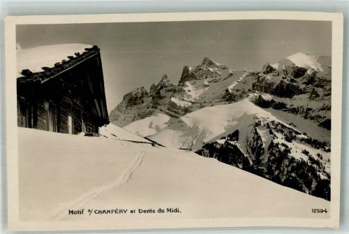 1874 Champéry 1932 Winter Dents du Midi