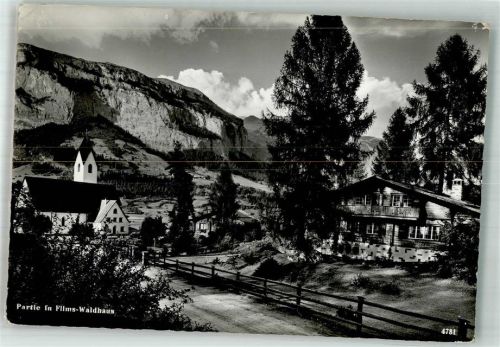 Flims 1960 Foto AK Waldhaus