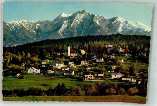 Flims 1964 Foto AK Waldhaus mit Piz Riein