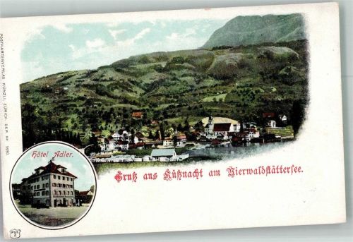 6403 Küssnacht am Rigi Lithographie Hotel Adler