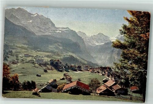 3823 Wengen 1928 Künstlerkarte