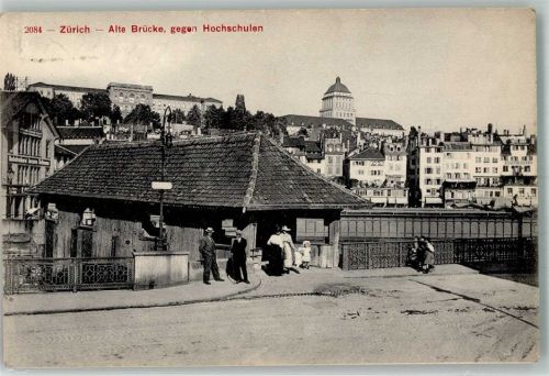 8000 Zürich Foto AK Alte Brücke Hochschulen