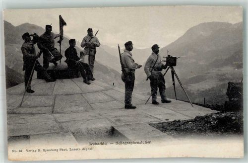Heliographenstation Beobachter Grenzbesetzung 1914? Militär Schweiz 1914