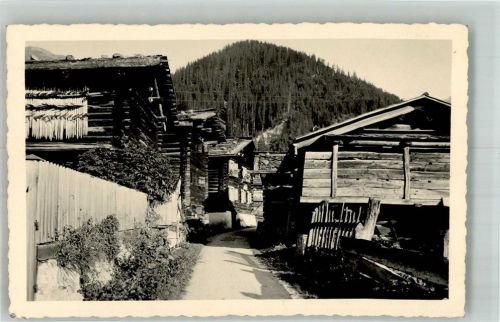 7278 Davos Monstein 1942 Foto AK Dorfpartie
