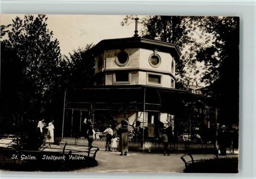 St. Gallen S. Gallo Serie St. Gallen Stadtpark Nr. 6 - Voliere AK Zoo 1927