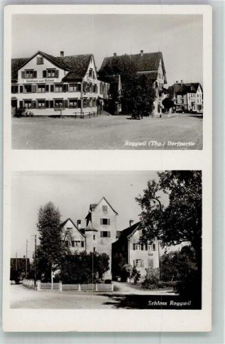 9325 Roggwil TG Foto AK Schloss dorfpartie