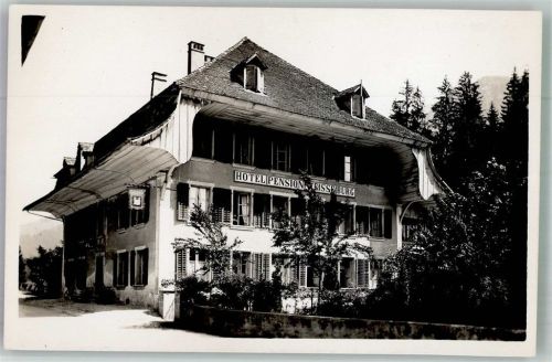 3764 Weissenburg Foto AK Hotel Pension
