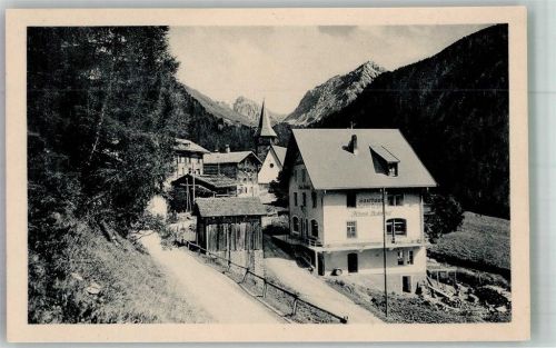 7057 Langwies Foto AK Gasthaus Hotel Bahnhof