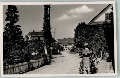 8914 Aeugst am Albis 1964 Foto AK Dorfstrasse